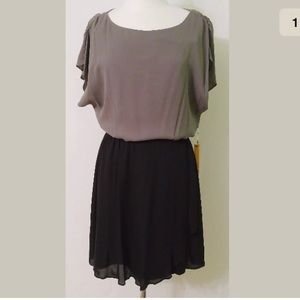 Alice + Olivia Blouson Silk Dress